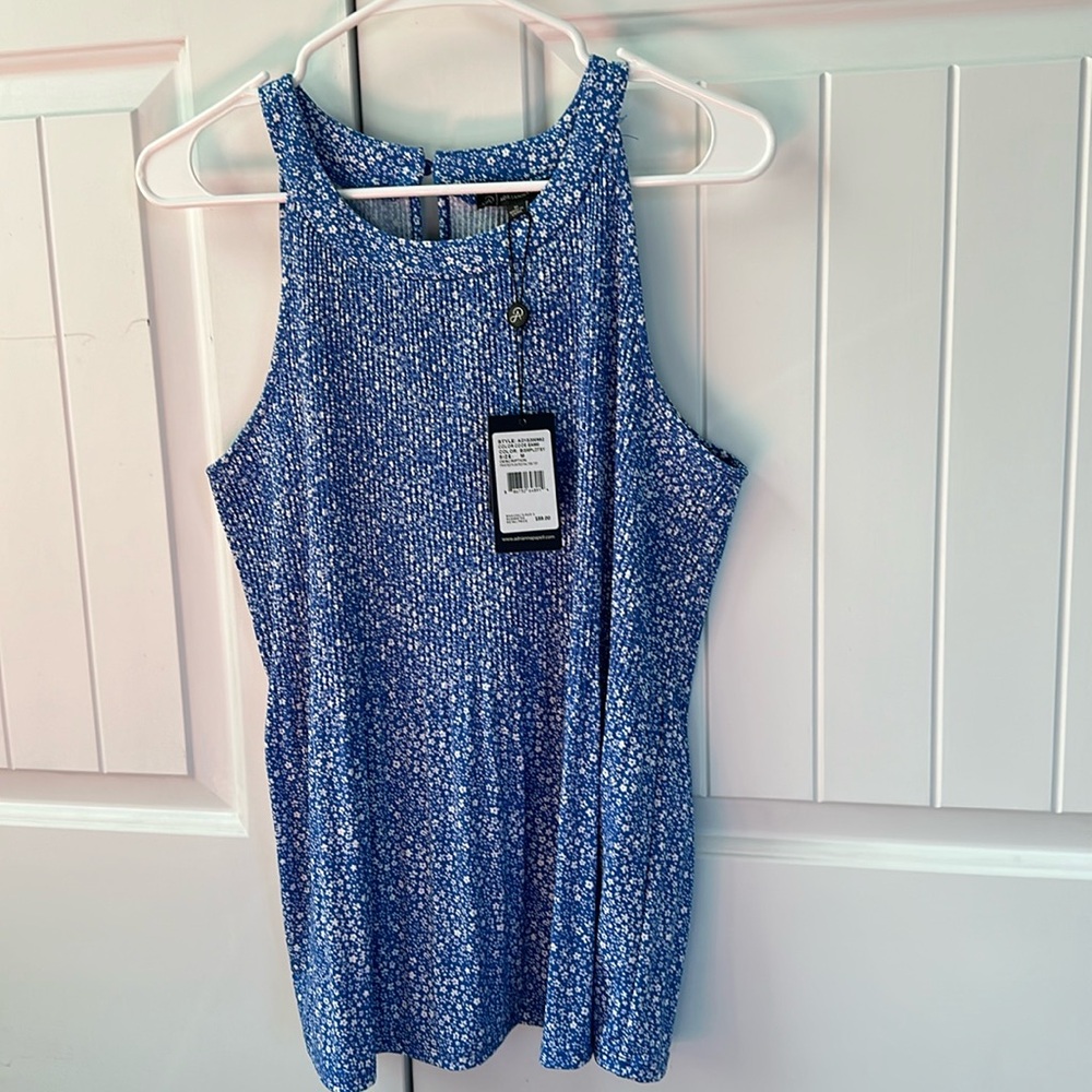 Printed pleated Halter Top